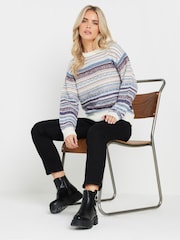 M&Co Blue Petite Fairisle Pattern Design Jumper - Image 2 of 5