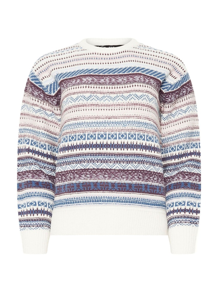 M&Co Blue Petite Fairisle Pattern Design Jumper - Image 5 of 5