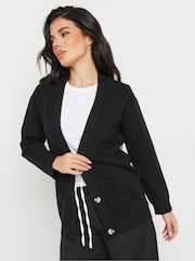 PixieGirl Petite Black V-Neck Button Cardigan - Image 4 of 5