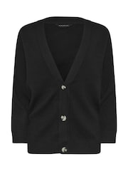 PixieGirl Petite Black V-Neck Button Cardigan - Image 5 of 5
