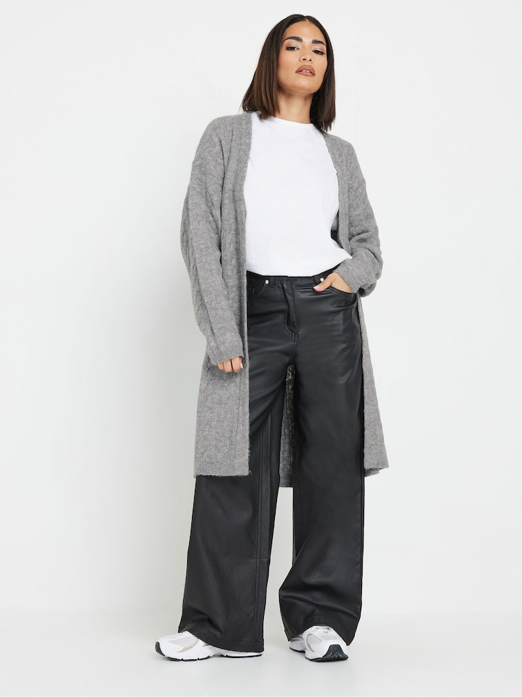 PixieGirl Petite Cable Belted Maxi Cardigan - Slika 1 iz 5