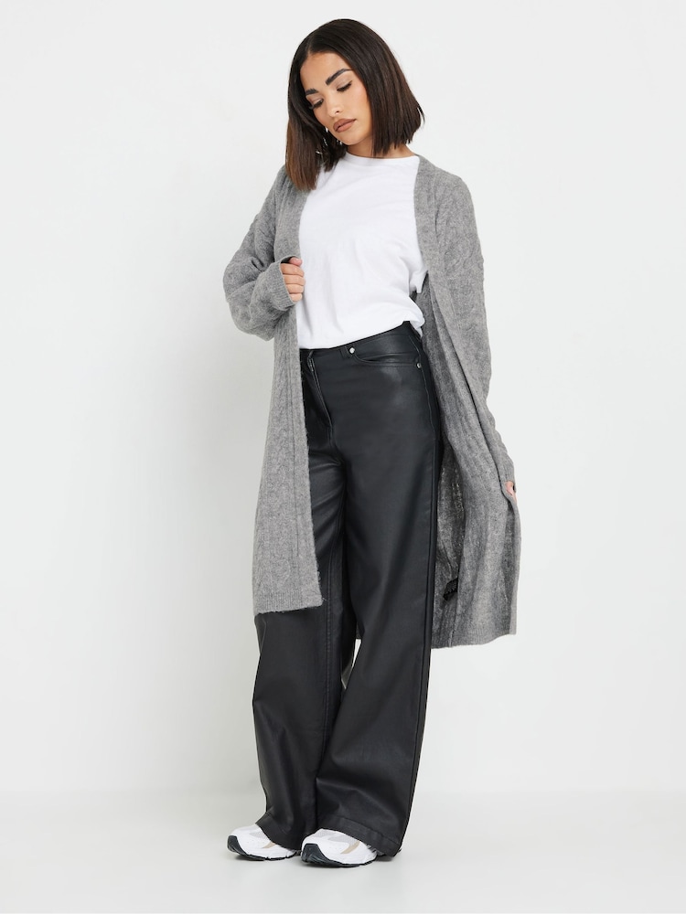 PixieGirl Petite Cable Belted Maxi Cardigan - Slika 2 iz 5