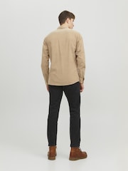 JACK & JONES Natural Corduroy 100% Cotton Shirt - Image 2 of 5