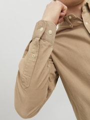 JACK & JONES Natural Corduroy 100% Cotton Shirt - Image 4 of 5