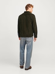 JACK & JONES Green Corduroy 100% Cotton Overshirt - Image 2 of 7