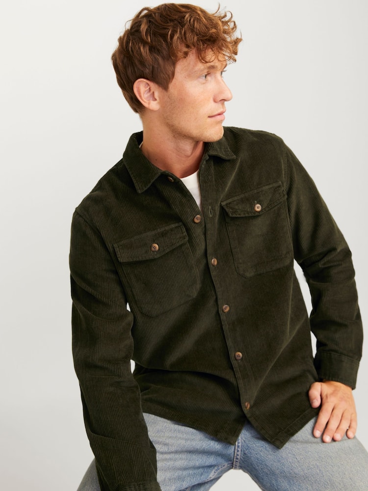 قميص علوي كوردروي قطن 100% من JACK & JONES - Image 4 of 7