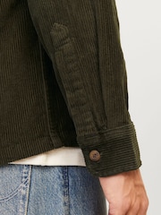JACK & JONES Green Corduroy 100% Cotton Overshirt - Image 5 of 7