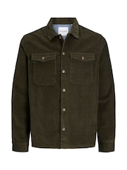 JACK & JONES Green Corduroy 100% Cotton Overshirt - Image 6 of 7