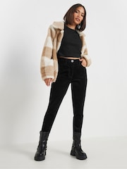 PixieGirl Petite Black Corduroy Skinny Jeans - Image 2 of 5
