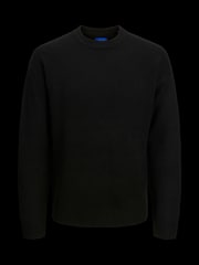 JACK & JONES Black Knitted Crew Neck Jumper - Image 6 of 6