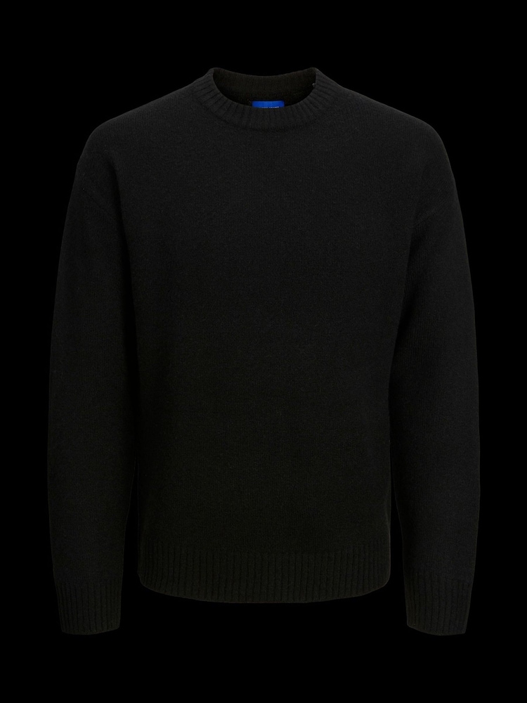 JACK & JONES Black Knitted Crew Neck Jumper - Image 6 of 6