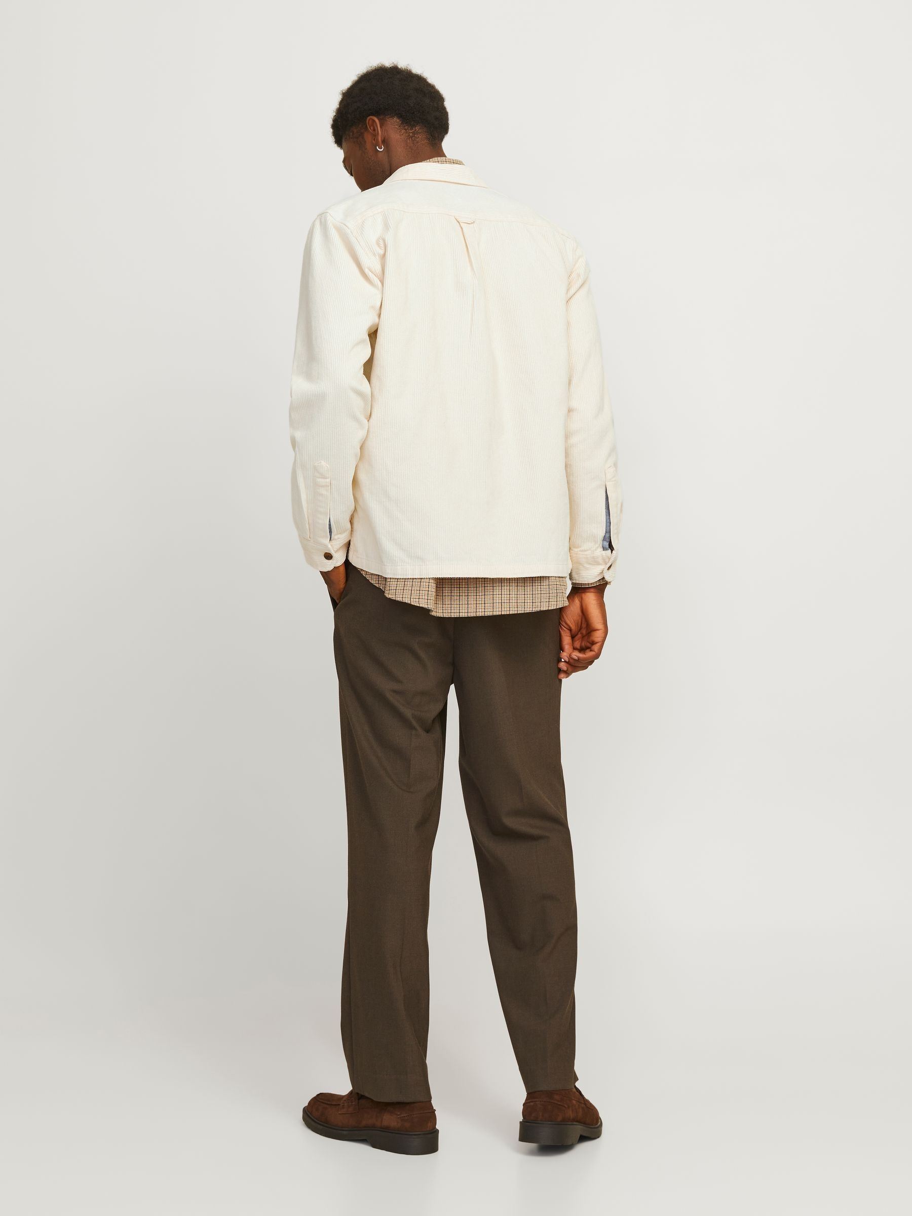 【海外限定】 Buy JACK from Overshirt Cotton 100% Corduroy White JONES & ジャケット・アウター