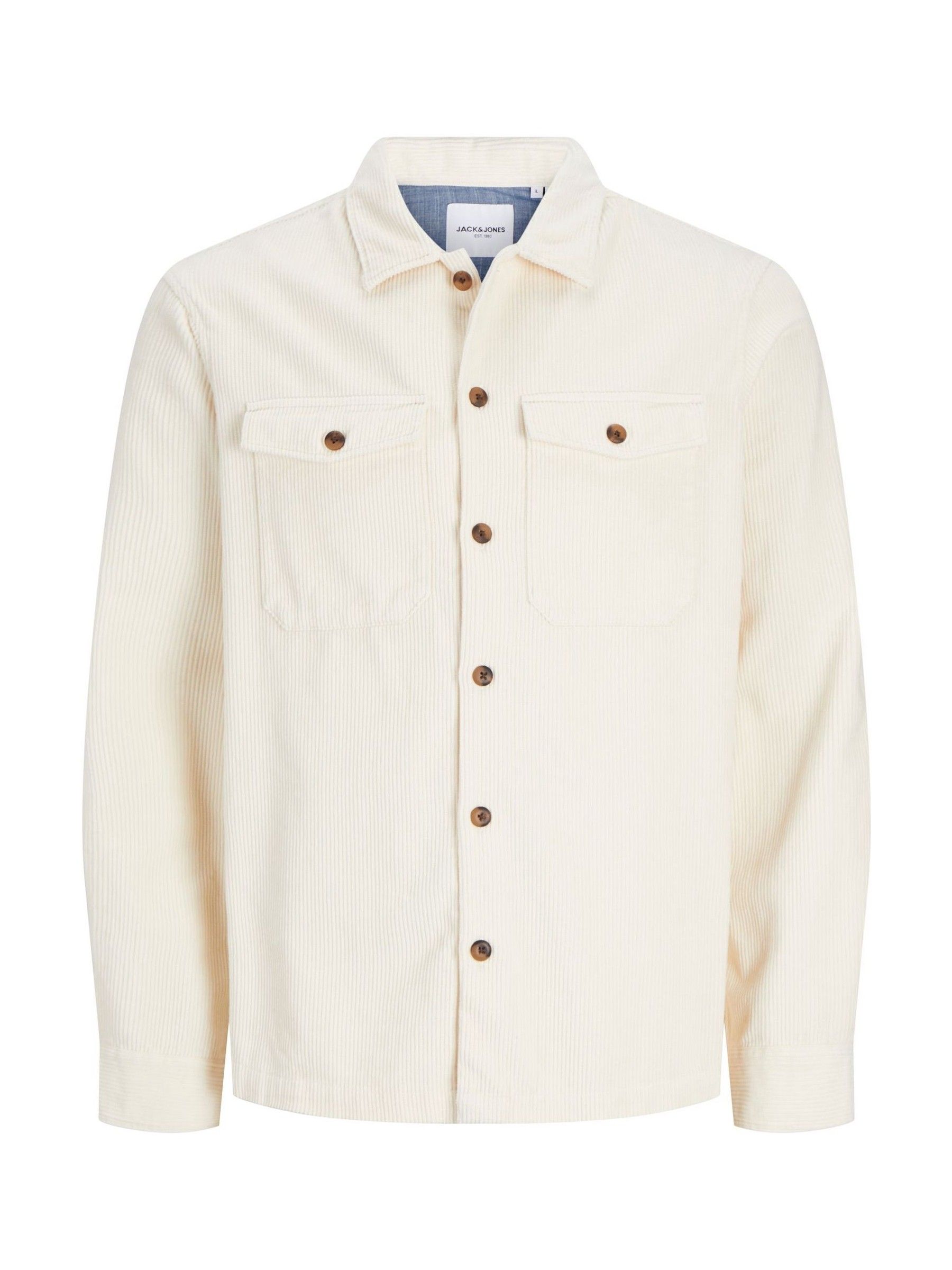 贈る結婚祝い JACK Buy & from Overshirt Cotton 100% Corduroy White JONES ジャケット・アウター