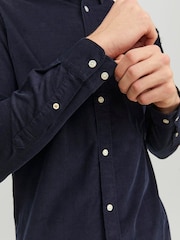JACK & JONES Blue Corduroy 100% Cotton Shirt - Image 3 of 5