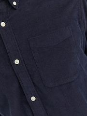 JACK & JONES Blue Corduroy 100% Cotton Shirt - Image 4 of 5