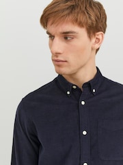 JACK & JONES Blue Corduroy 100% Cotton Shirt - Image 5 of 5