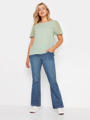 M&Co Blue Lift And Shape Flared Jeans - Image 2 of 5