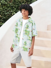 Hawaian Short Sleeve Printed Shirt (3-16yrs) - Image 1 of 6