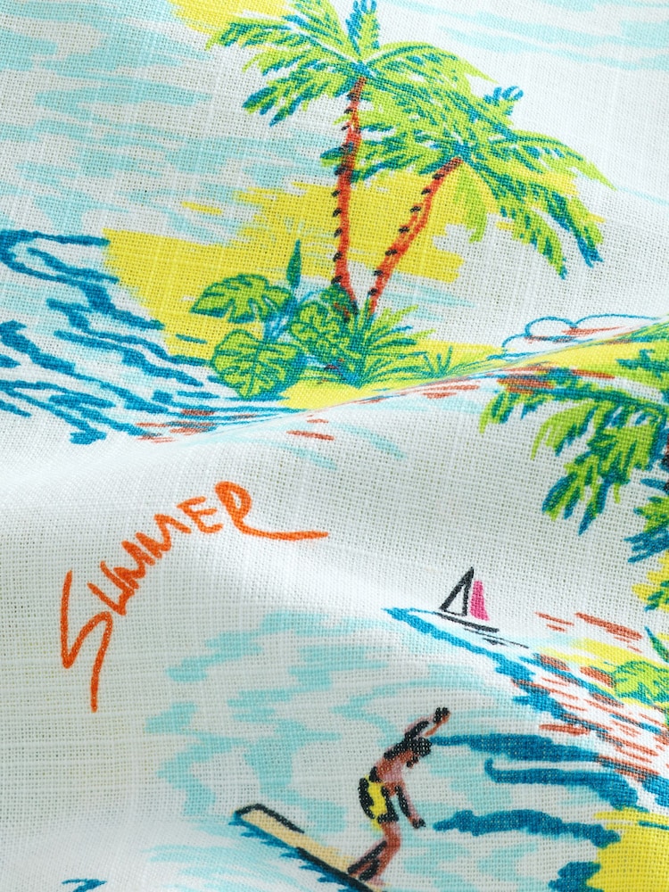 Hawaian Short Sleeve Printed Shirt (3-16yrs) - Image 6 of 6