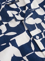 Indigo Blue Markmaking Short Sleeve Printed Shirt (3-16yrs) - Image 6 of 6