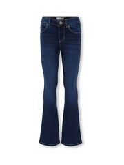 ONLY KIDS Blue Flare Leg Jeans with Adjustable Waist - Image 2 of 3