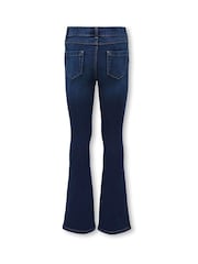 ONLY KIDS Blue Flare Leg Jeans with Adjustable Waist - Image 3 of 3