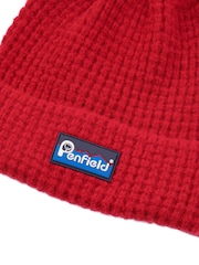 Penfield Red Mens Waffle Winter Beanie - Image 3 of 3