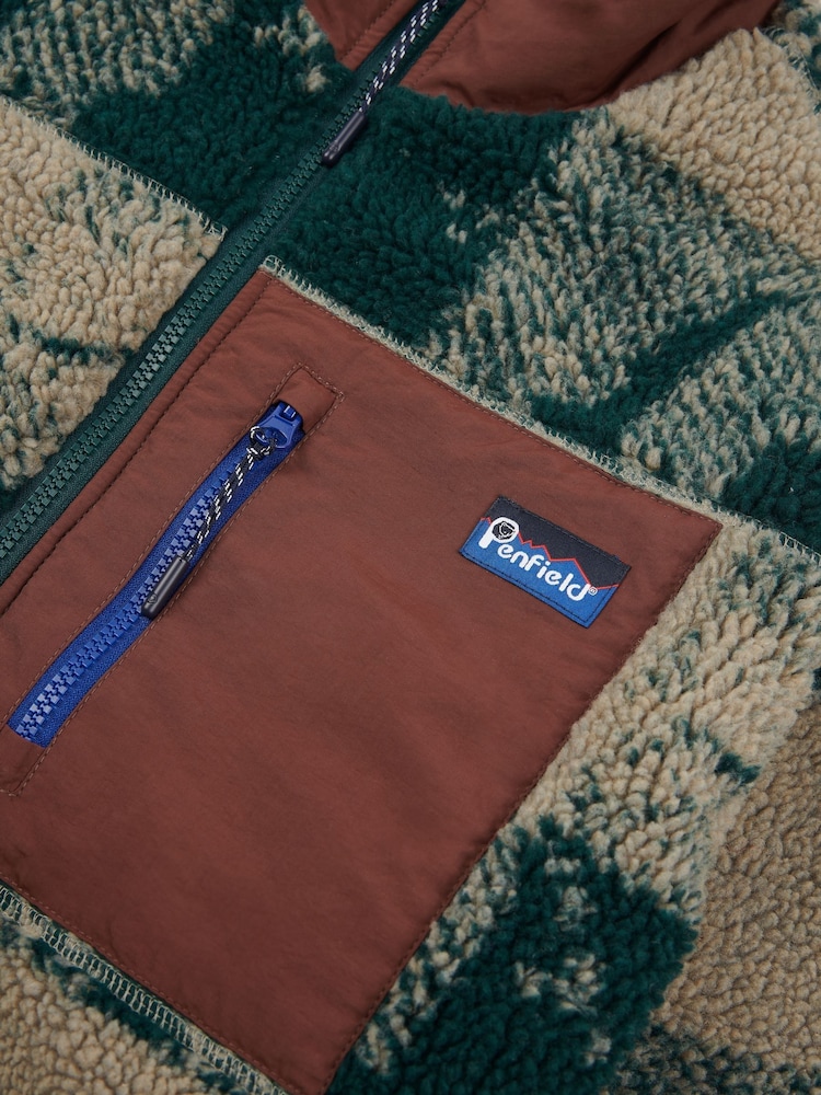 Penfield Mens Green Textured Check Mattawa Jacket - Image 9 of 9