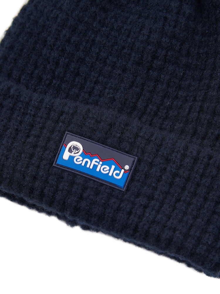 Penfield Blue Mens Waffle Winter Beanie - Image 3 of 3