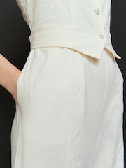 Natural 100% Cotton Sleeveless Waistcoat Jumpsuit - Image 5 of 5
