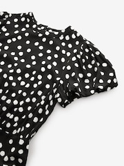 Mono Spot - Kortermet Rund hals Spliced Midi Kjole - Bilde 6 av 6