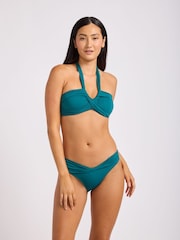 Seafolly Green Collective Twist Band Mini Hipster Bikini Bottoms - Image 4 of 5