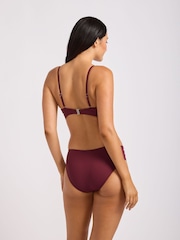 Seafolly Purple Mini Nylon Twist Band Hipster Bikini Bottoms - Image 3 of 5