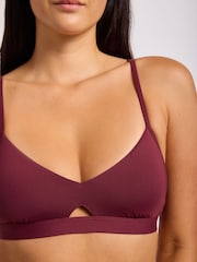 Seafolly Purple Mini Nylon Twist Band Hipster Bikini Bottoms - Image 4 of 5