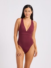 Seafolly Purple S.Collective Cross Back One Piece Swimsuit - Image 1 of 4