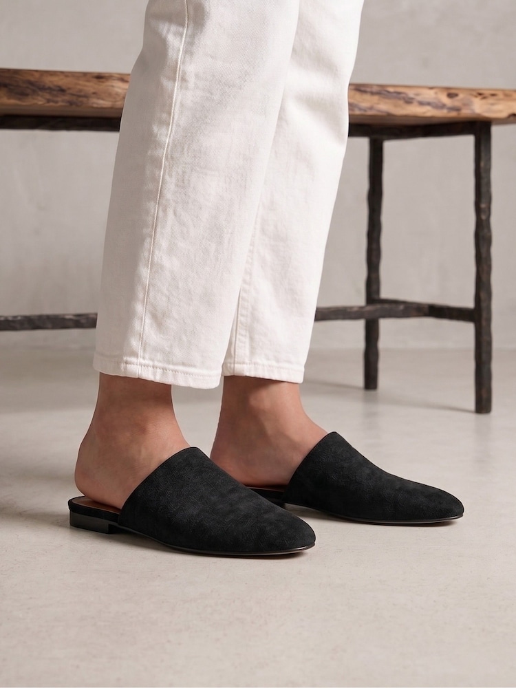 Linzi Black Blake Open Back Mules - Image 1 of 6