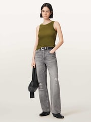 AllSaints Green Rina Tank - Image 6 of 7