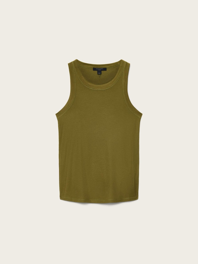 AllSaints Green Rina Tank - Image 7 of 7