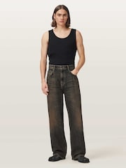 AllSaints Brown Rivet Slouch Jeans - Image 2 of 8