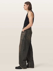AllSaints Brown Rivet Slouch Jeans - Image 4 of 8