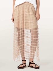 AllSaints Pink Celia Skirt - Image 1 of 5
