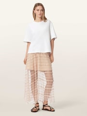 AllSaints Pink Celia Skirt - Image 4 of 5