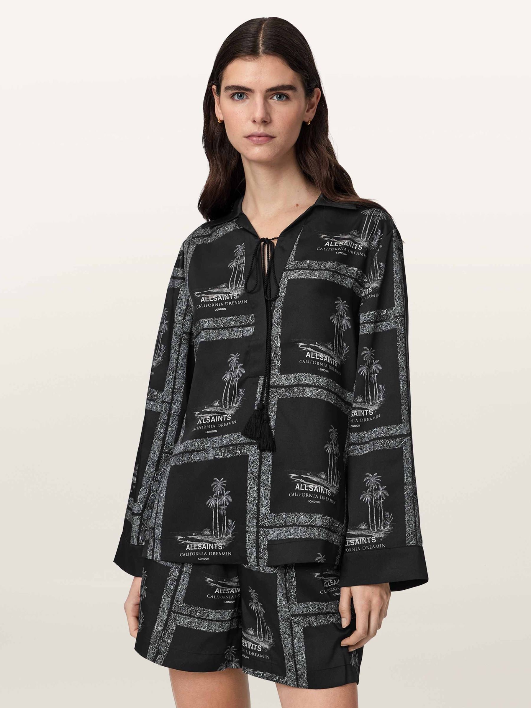 All Saints Women's Black Allsaints Lettie Shirt - Image 1