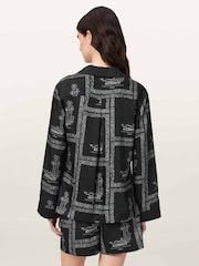 AllSaints Black Lettie Shirt - Image 4 of 6