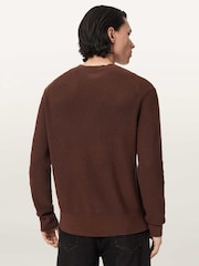 AllSaints Brown Aspen Crew Jumper - Image 4 of 6
