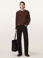 AllSaints Brown Aspen Crew Jumper - Image 5 of 6