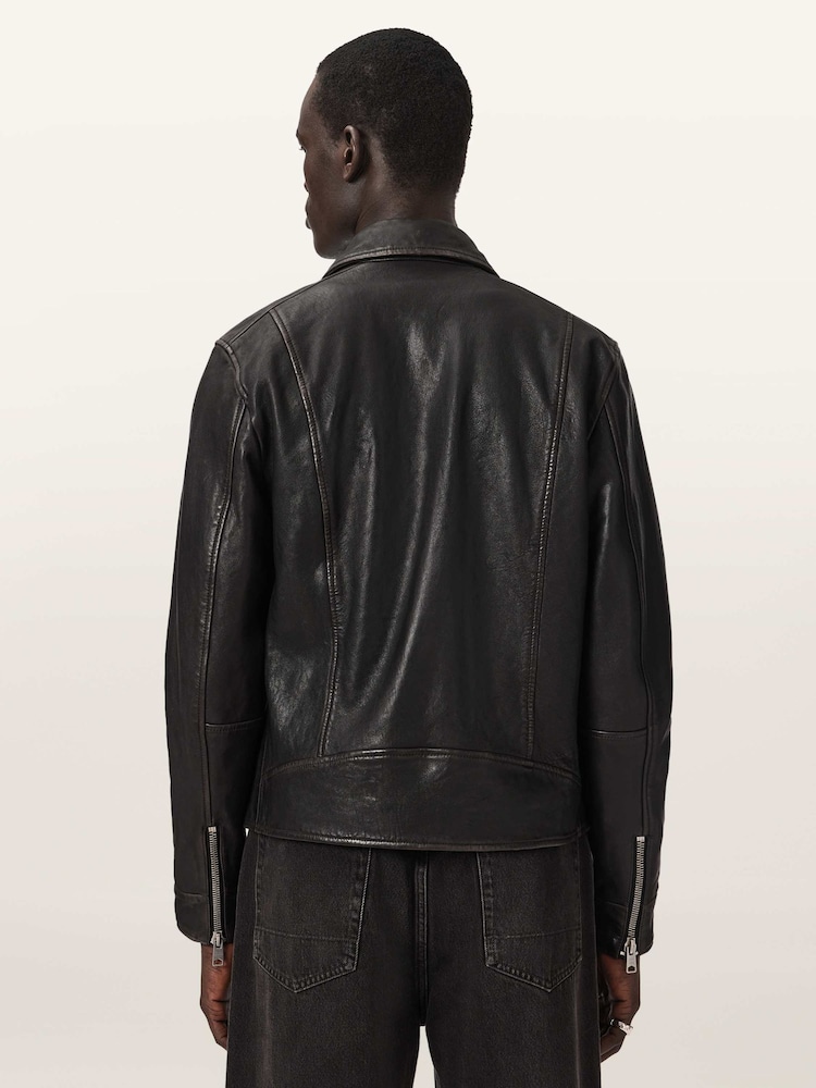 AllSaints Black Verdi Jacket - Image 2 of 7 AllSaints Black Verdi Jacket - Image 2 of 7