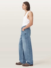 AllSaints Blue Rivet Slouch Jeans - Image 4 of 7