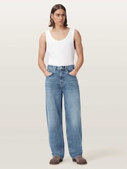 AllSaints Blue Rivet Slouch Jeans - Image 5 of 7