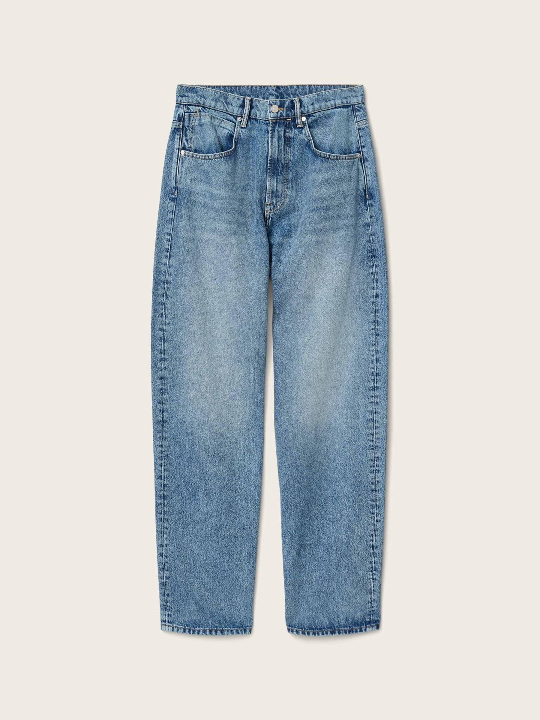 Buy AllSaints Blue Rivet Slouch Jeans from Next USA